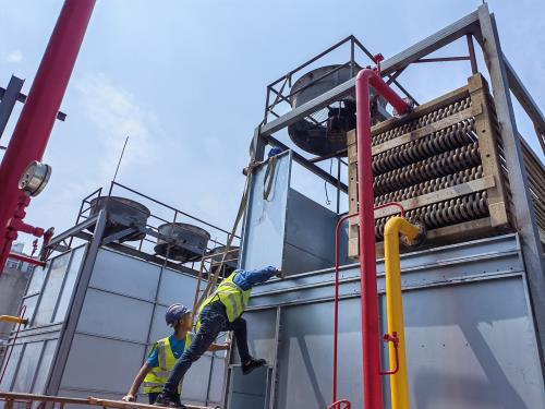 開式冷卻塔平膜板式填料的說明