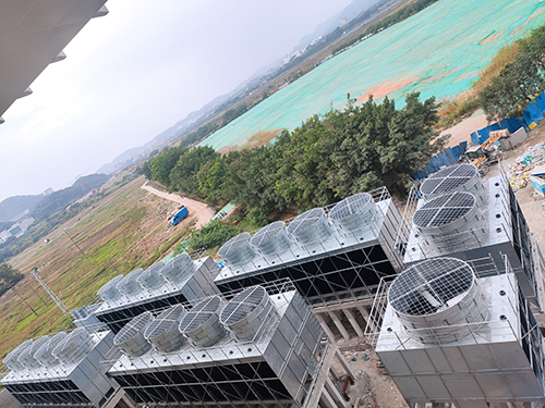 閉式冷卻塔的結構構成的本體系統和冷卻系統(閉式冷